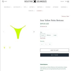 BoutineLA Sour Yellow Bottoms